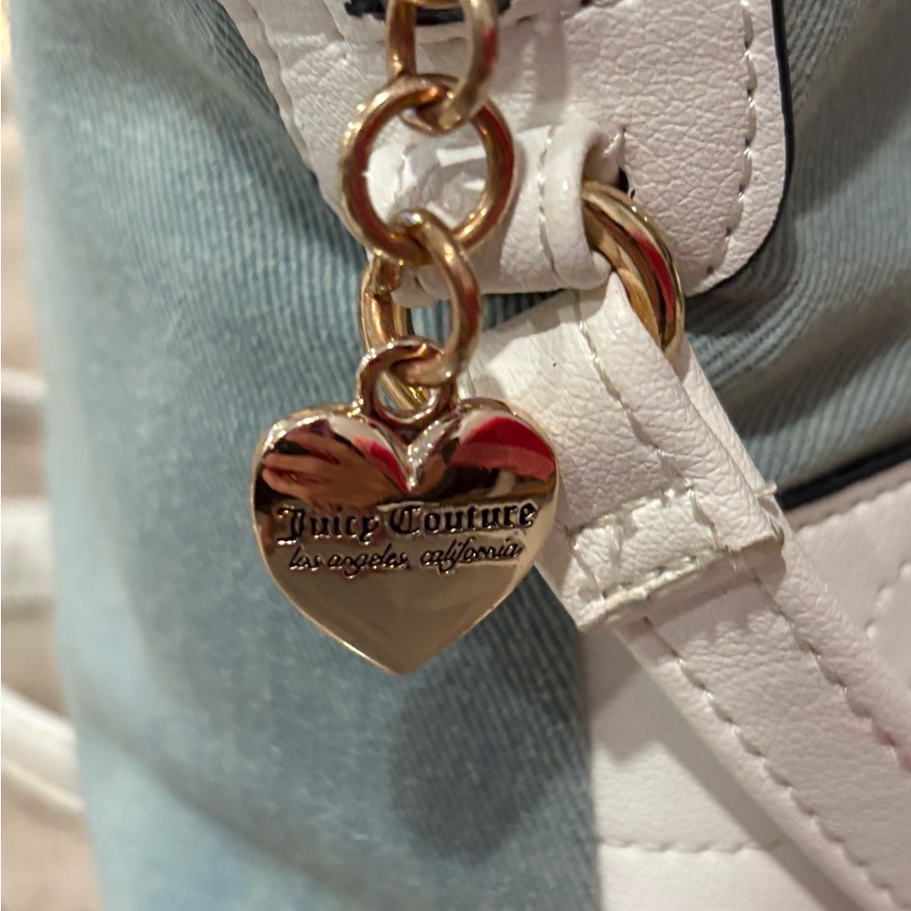 Juicy Couture Blue and White Satchel - Picture 4 of 11